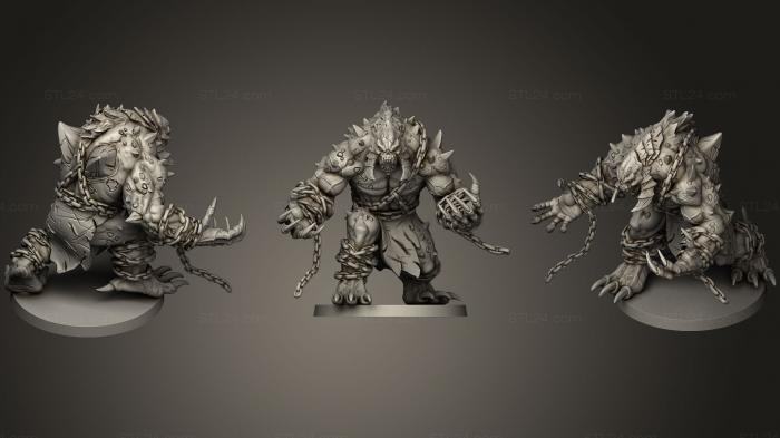 Figurines heroes, monsters and demons (Sword amp Sorcery12, STKM_1270) 3D models for cnc